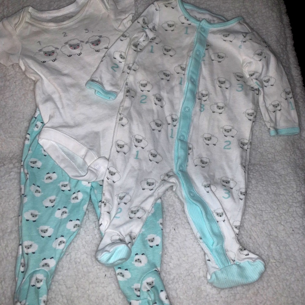 Babysat one piece, pants and shirts